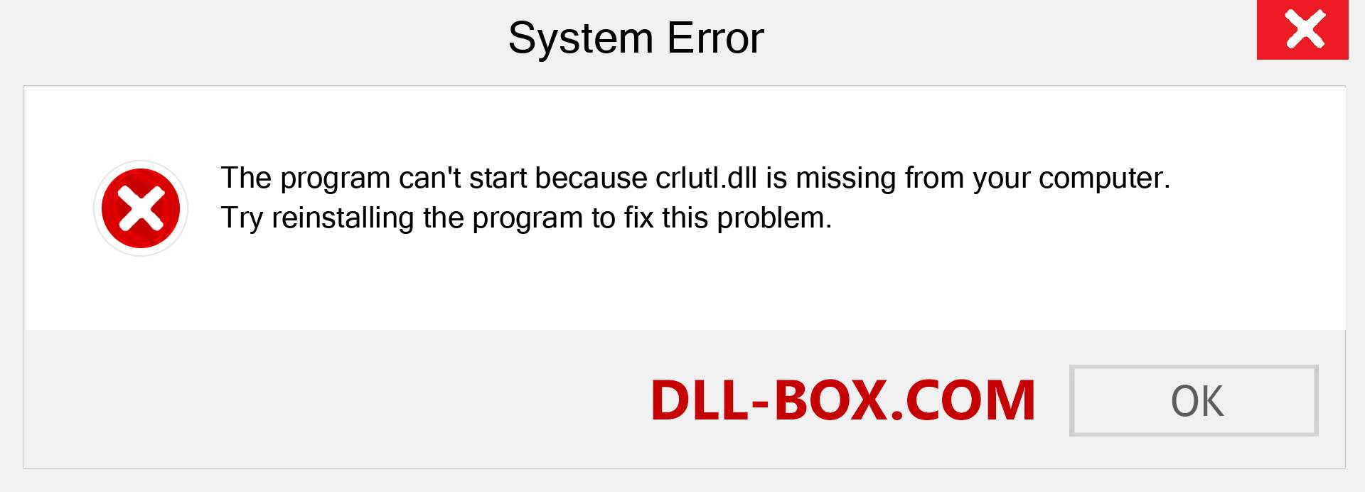  crlutl.dll file is missing?. Download for Windows 7, 8, 10 - Fix  crlutl dll Missing Error on Windows, photos, images